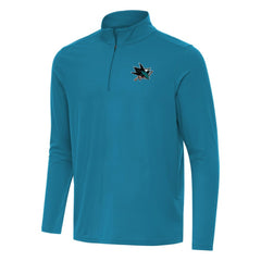 San Jose Sharks Antigua Intent Quarter-Zip Top For Sale