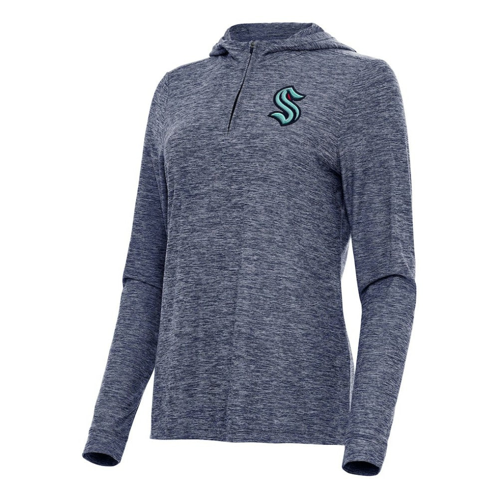 Seattle Kraken Antigua Women's Daybreak Quarter-Zip Hoodie Sale