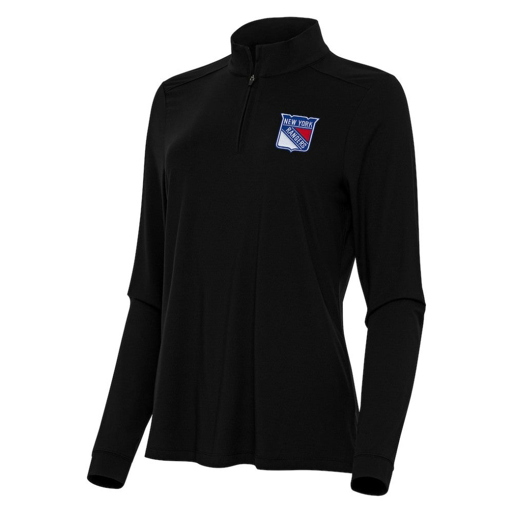 New York Rangers Antigua Women's Intent Quarter-Zip Top Discount