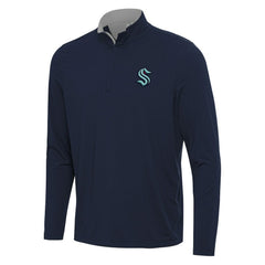 Seattle Kraken Antigua Content Quarter-Zip Pullover Top Outlet