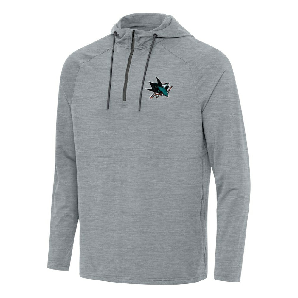 San Jose Sharks Antigua Spikes Quarter-Zip Hoodie Outlet
