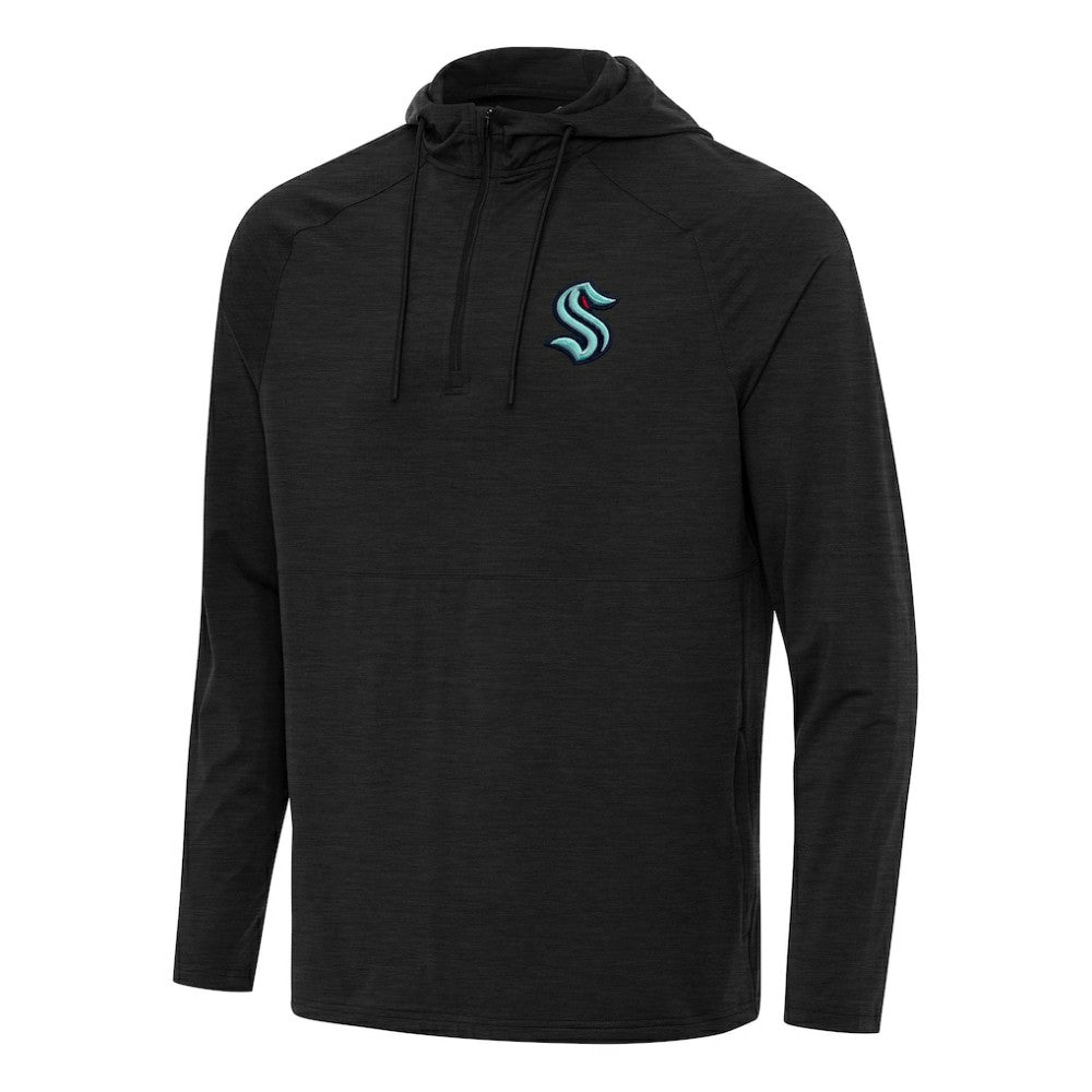 Seattle Kraken Antigua Spikes Quarter-Zip Hoodie For Sale