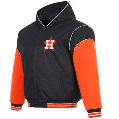 Houston Astros JH Design Youth Reversible Fleece Full-Snap Hoodie Jacket | MLB US