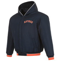 Houston Astros JH Design Youth Reversible Fleece Full-Snap Hoodie Jacket | MLB US