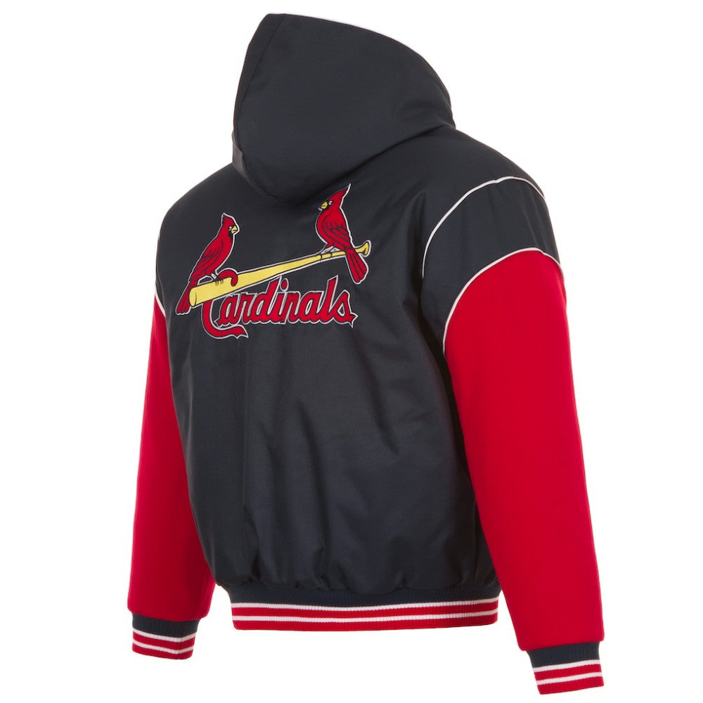 St. Louis Cardinals JH Design Youth Reversible Fleece Full-Snap Hoodie Jacket | MLB New