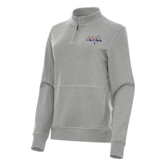 Washington Capitals Antigua Women's Crush Quarter-Zip Fleece Sweatshirt Sale