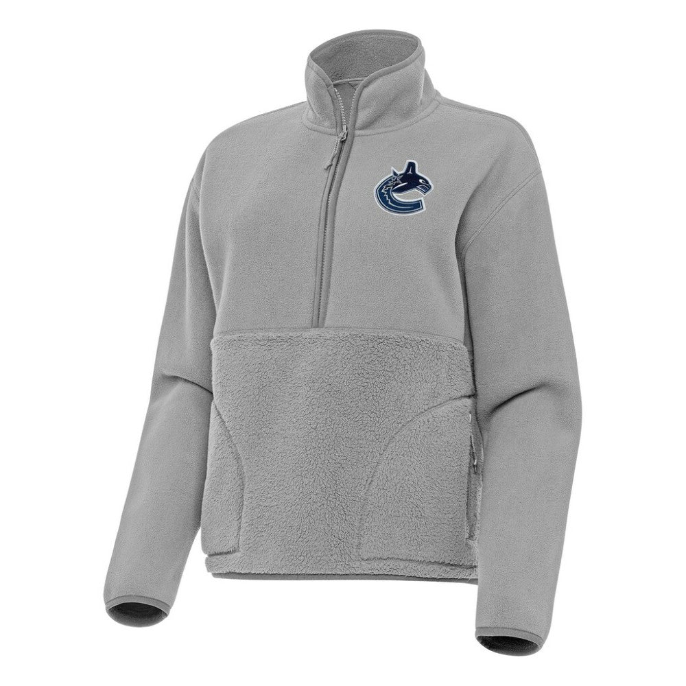 Vancouver Canucks Antigua Women's Figure Half-Zip Pullover Sweatshirt Sale
