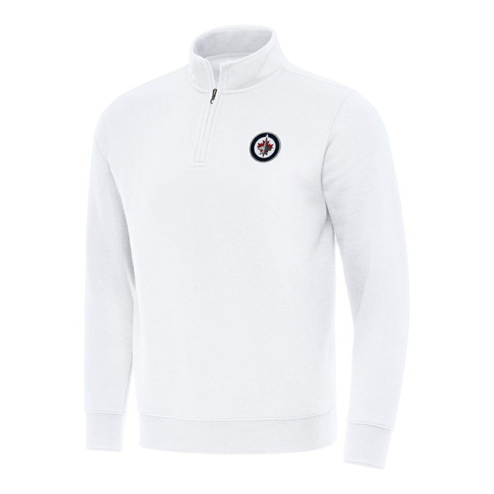 Winnipeg Jets Antigua Victory Quarter-Zip Mock Sweatshirt For Sale