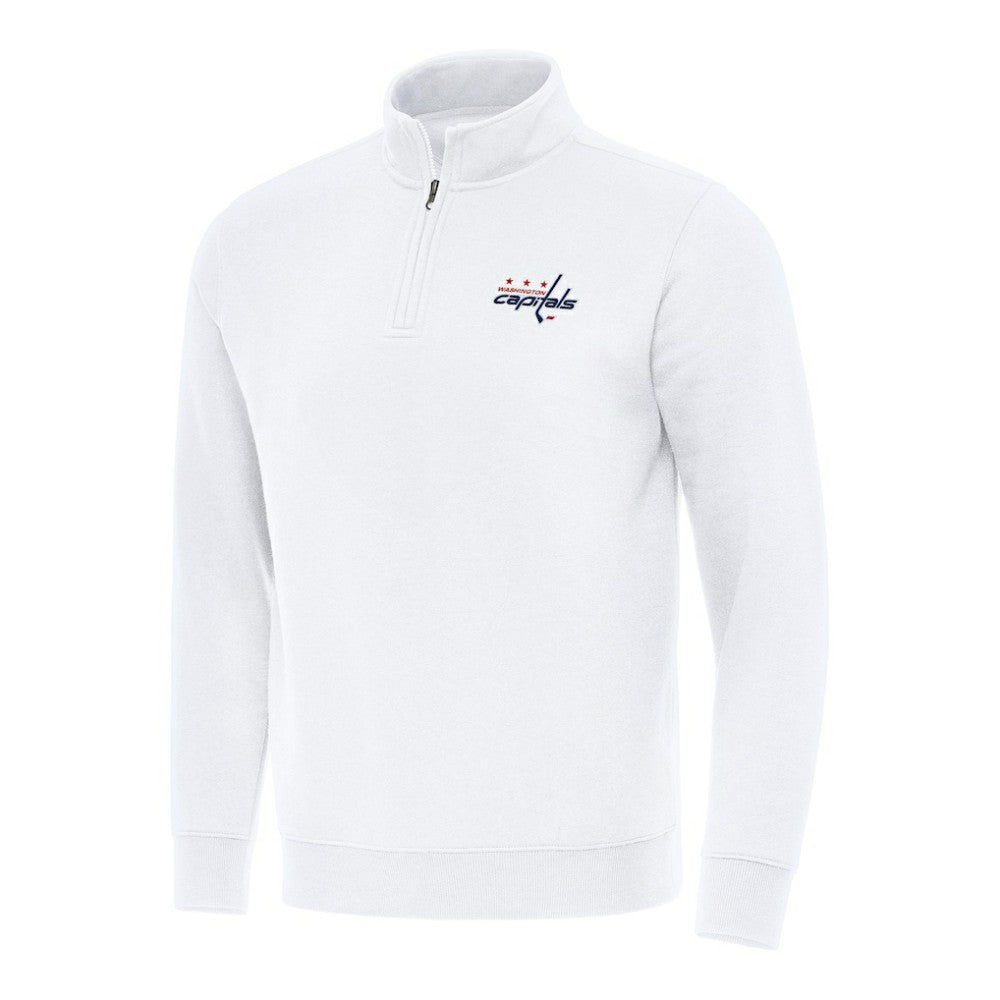 Washington Capitals Antigua Victory Quarter-Zip Mock Sweatshirt Sale
