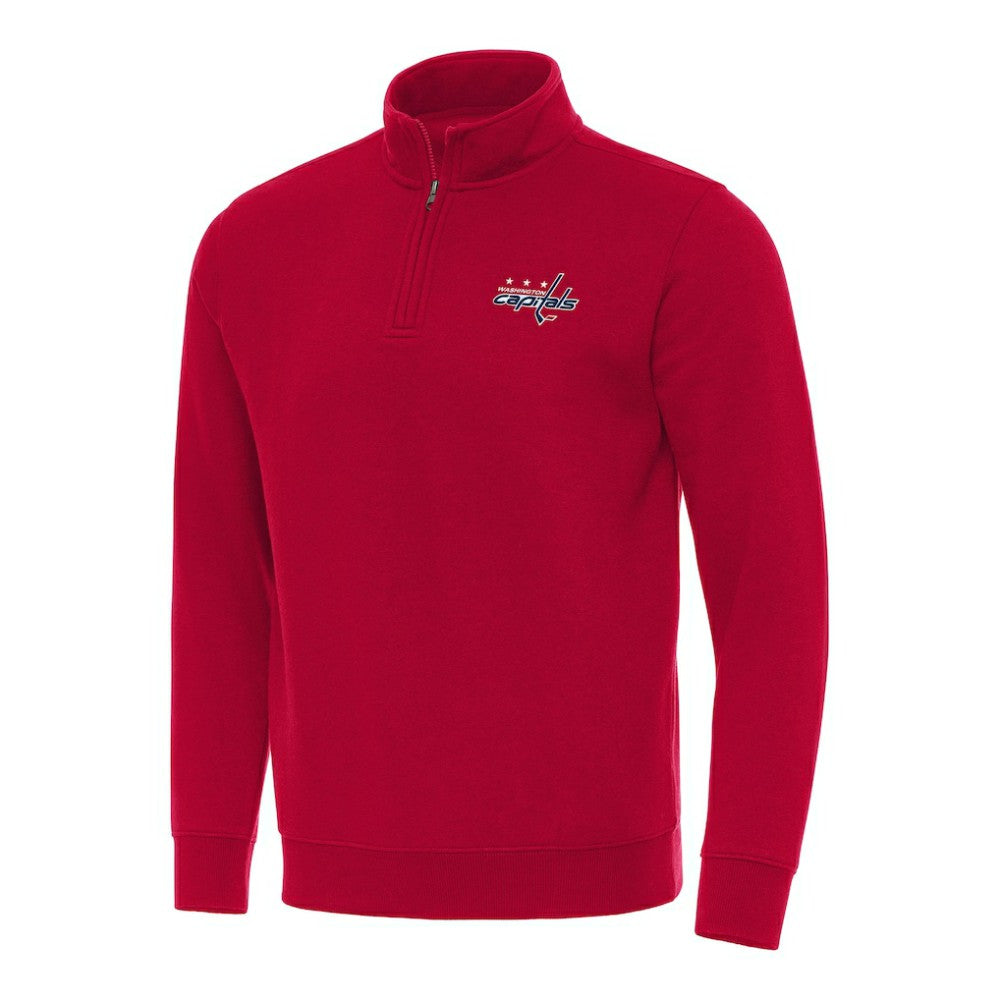 Washington Capitals Antigua Victory Quarter-Zip Mock Sweatshirt Sale
