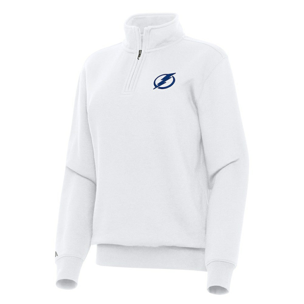Tampa Bay Lightning Antigua Women's Victory Quarter-Zip Sweatshirt On Sale