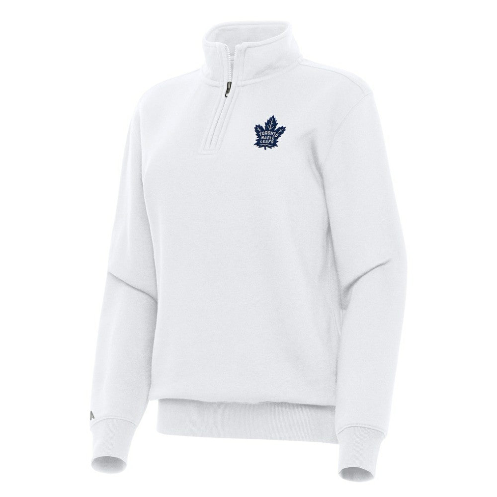 Toronto Maple Leafs Antigua Women's Victory Quarter-Zip Sweatshirt Discount