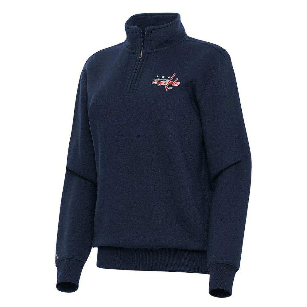 Washington Capitals Antigua Women's Victory Quarter-Zip Sweatshirt On Sale