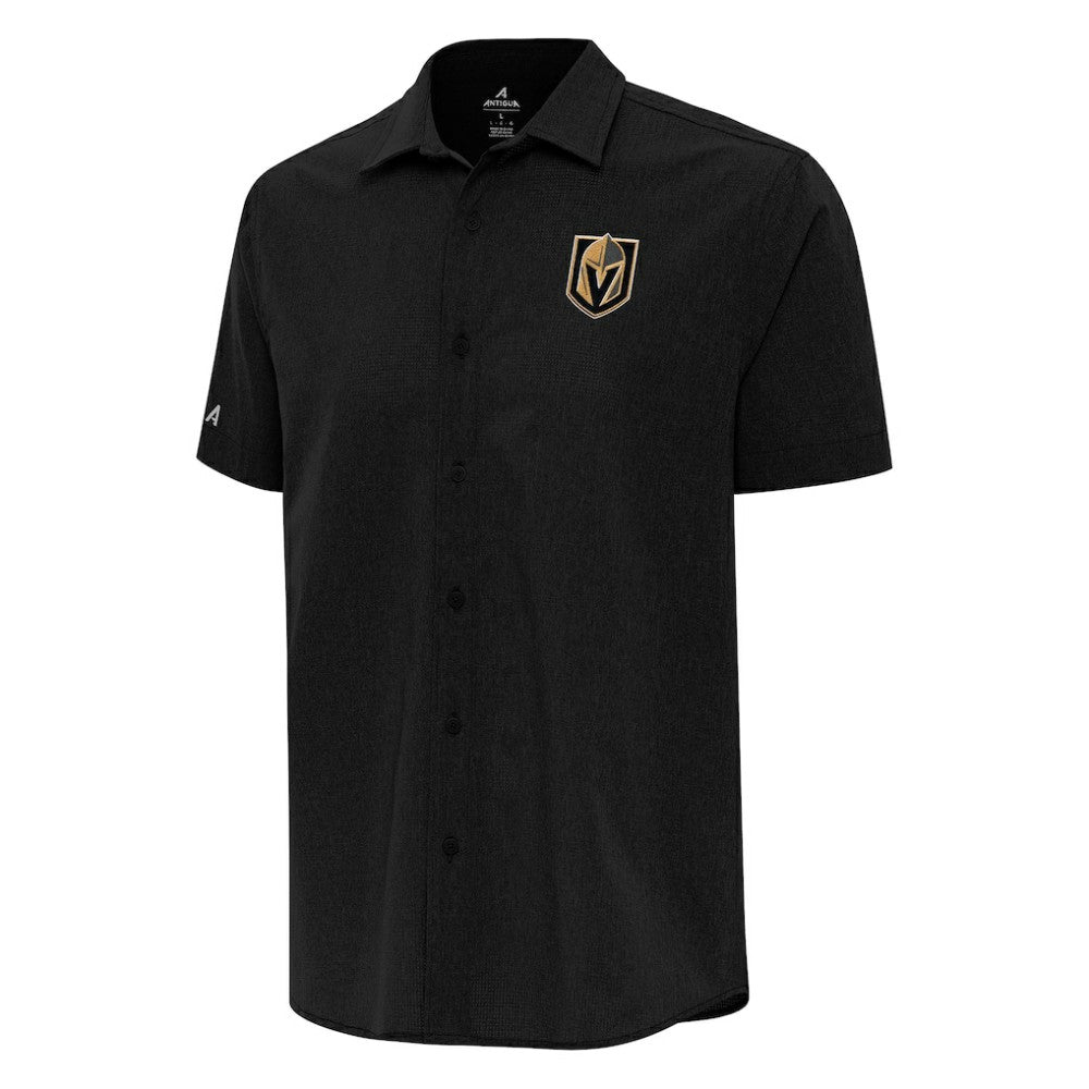 Vegas Golden Knights Antigua Activate Woven Short Sleeve Button-Up Shirt Online