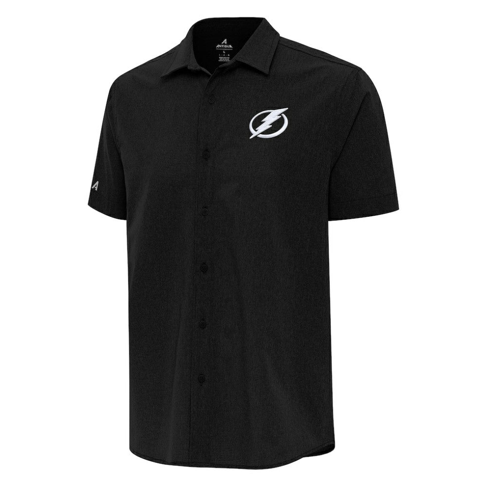 Tampa Bay Lightning Antigua Activate Woven Short Sleeve Button-Up Shirt Outlet