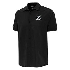 Tampa Bay Lightning Antigua Activate Woven Short Sleeve Button-Up Shirt Outlet