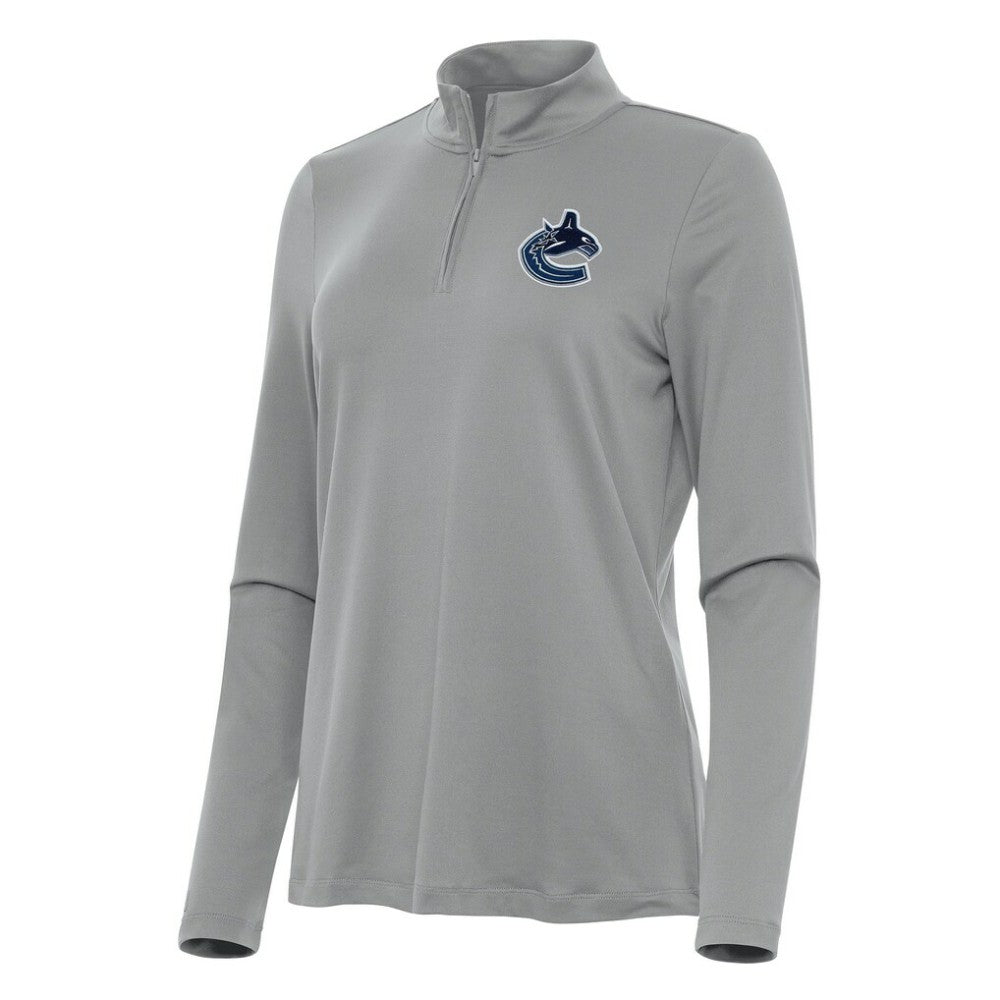 Vancouver Canucks Antigua Women's Reprocess Quarter-Zip Top For Sale
