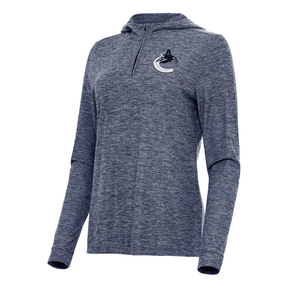 Vancouver Canucks Antigua Women's Daybreak Quarter-Zip Hoodie For Sale