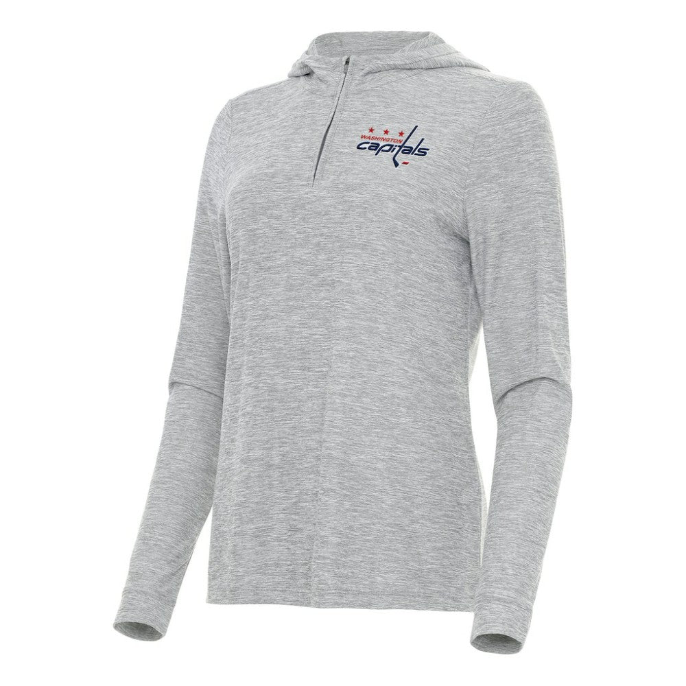 Washington Capitals Antigua Women's Daybreak Quarter-Zip Hoodie For Sale