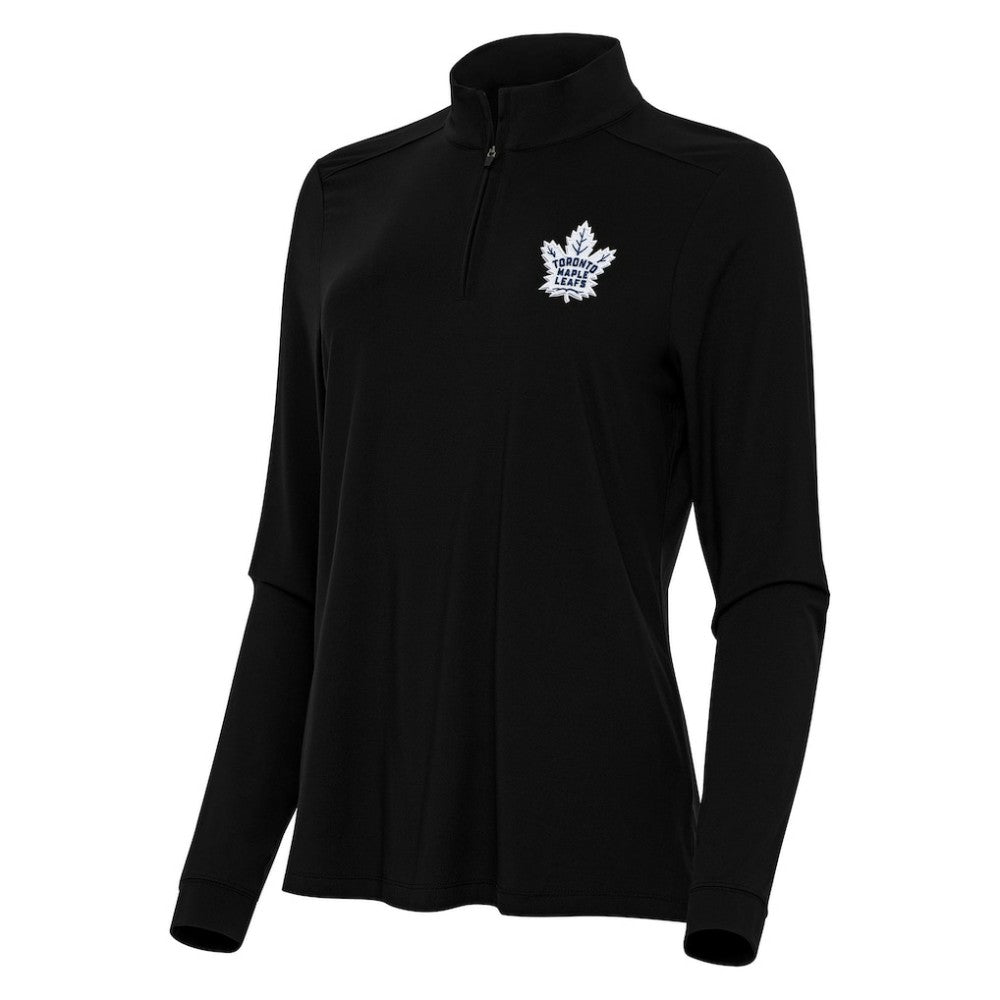 Toronto Maple Leafs Antigua Women's Intent Quarter-Zip Top For Sale