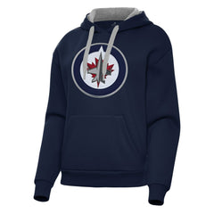 Winnipeg Jets Antigua Women's Victory Pullover Hoodie On Sale