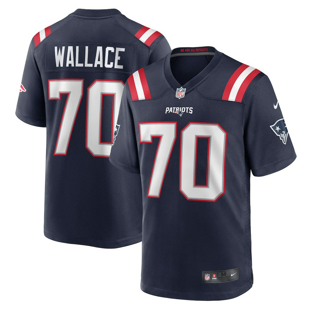 New England Patriots Nike Caedan Wallace  Game Jersey