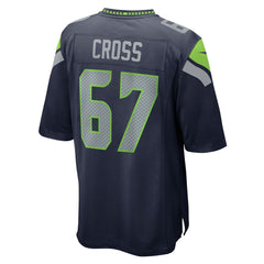 Seattle Seahawks Nike Charles Cross  Game Jersey