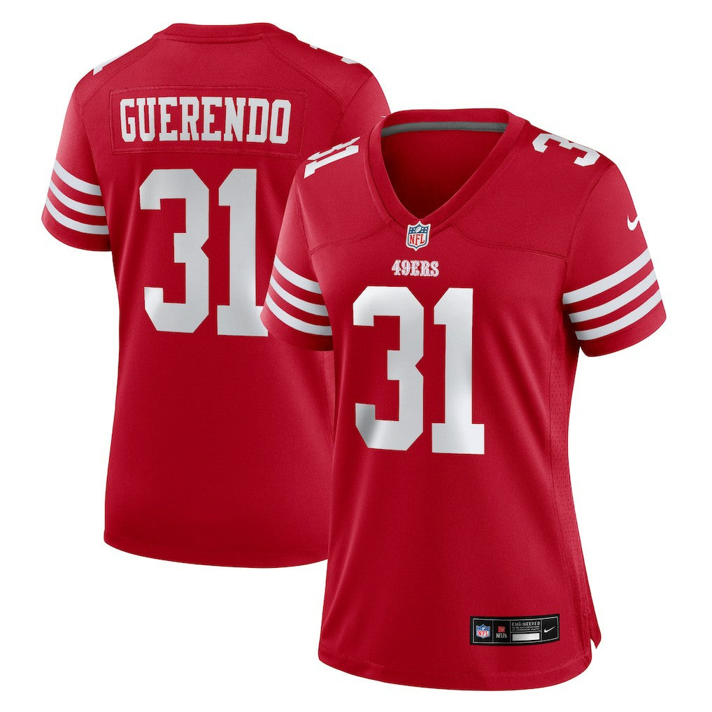 San Francisco 49ers Nike Isaac Guerendo  Women's Team Game Jersey