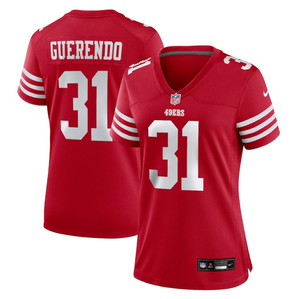 San Francisco 49ers Nike Isaac Guerendo  Women's Team Game Jersey