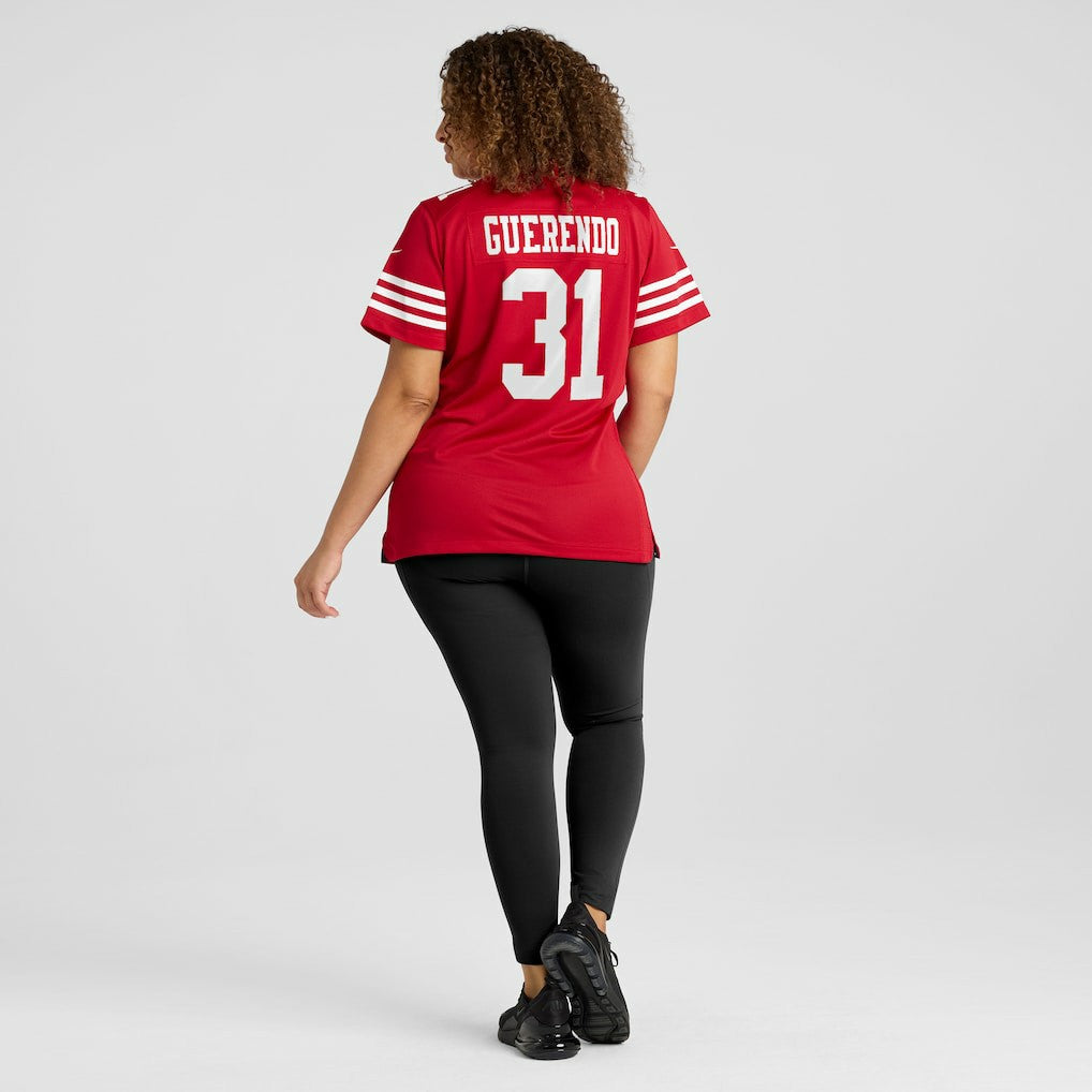 San Francisco 49ers Nike Isaac Guerendo  Women's Team Game Jersey