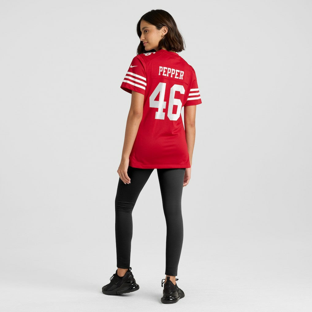 San Francisco 49ers Nike Taybor Pepper  Women's Team Game Jersey
