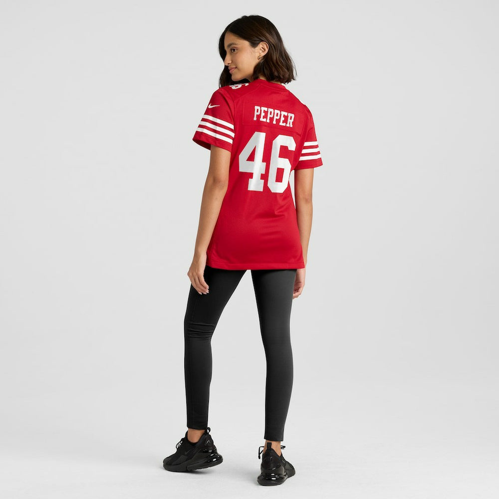 San Francisco 49ers Nike Taybor Pepper  Women's Team Game Jersey