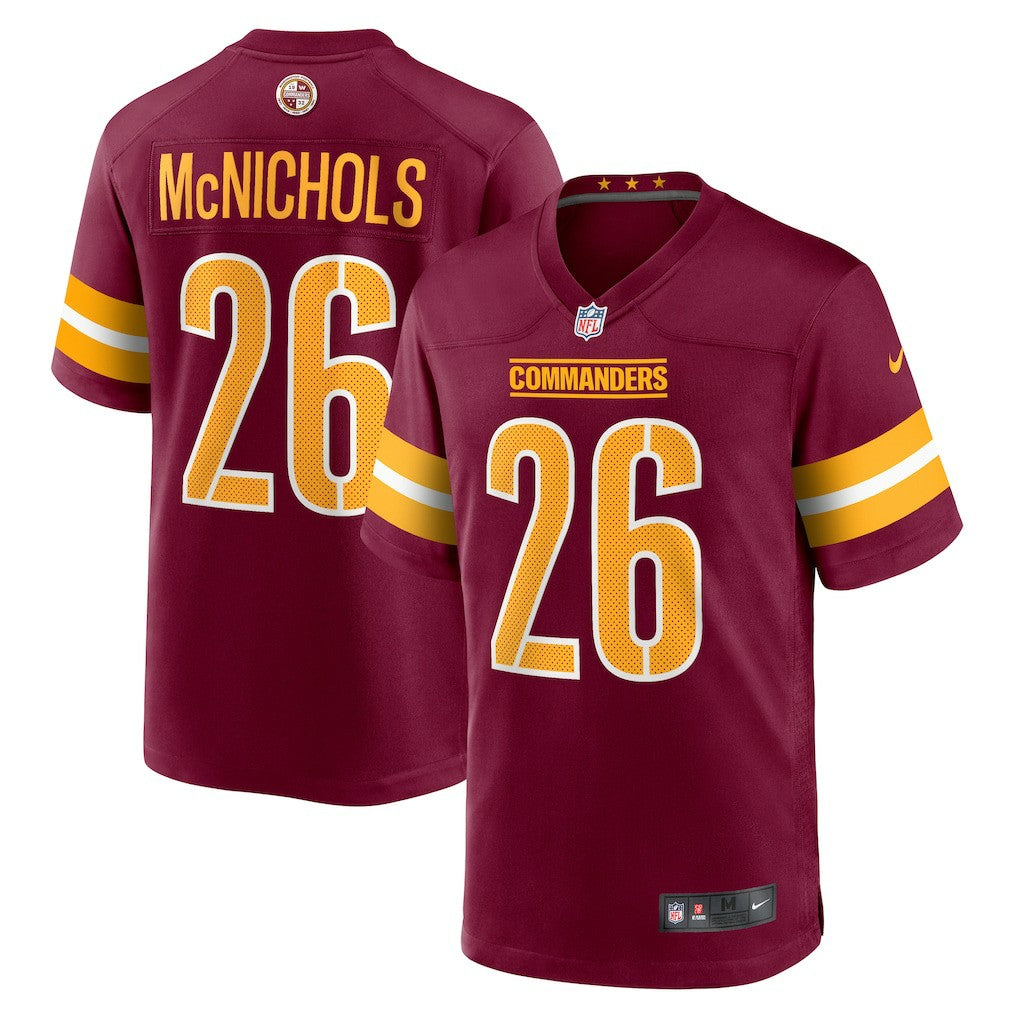 Washington Commanders Nike Jeremy McNichols  Game Jersey