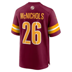 Washington Commanders Nike Jeremy McNichols  Game Jersey