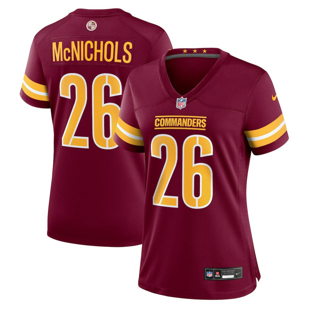 Washington Commanders Nike Jeremy McNichols  Women's Team Game Jersey