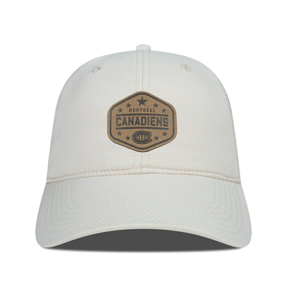 Montreal Canadiens Men's Levelwear Faux Leather Patch Unstructured Adjustable Hat On Sale