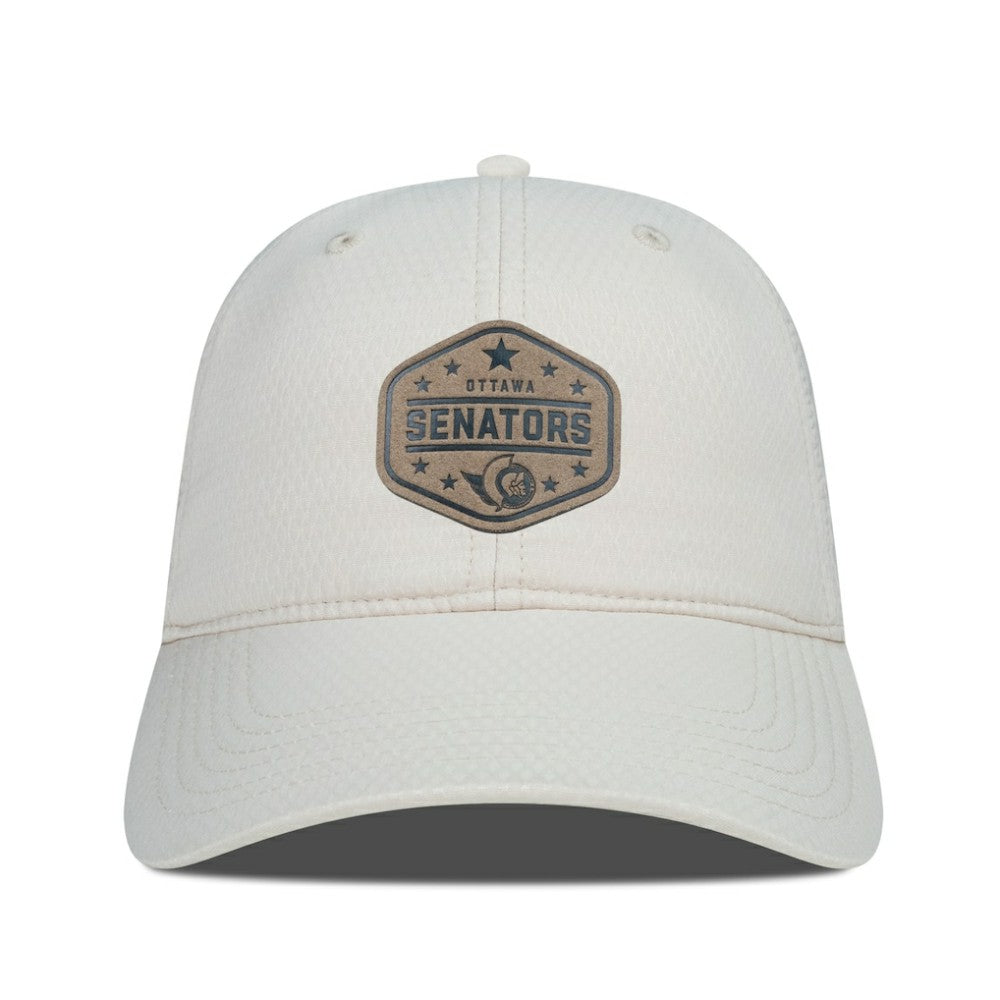 Ottawa Senators Men's Levelwear Faux Leather Patch Unstructured Adjustable Hat On Sale