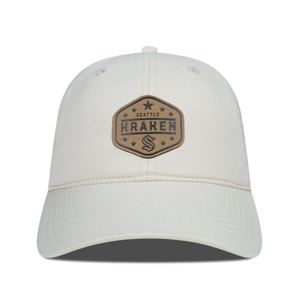 Seattle Kraken Men's Levelwear Faux Leather Patch Unstructured Adjustable Hat For Sale