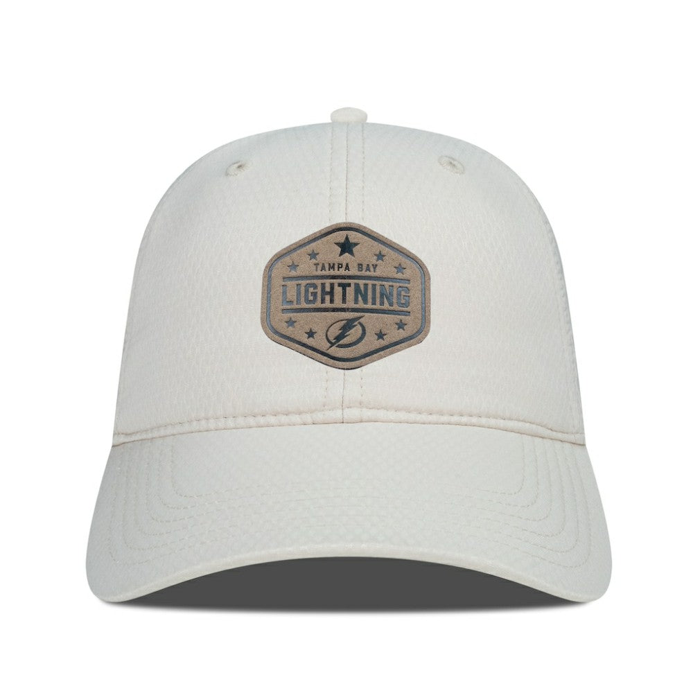 Tampa Bay Lightning Men's Levelwear Faux Leather Patch Unstructured Adjustable Hat Discount