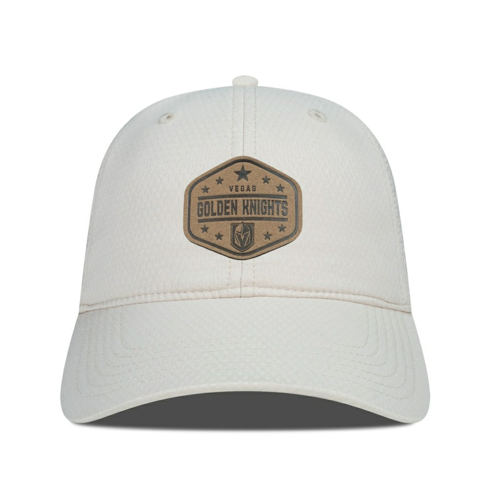 Vegas Golden Knights Men's Levelwear Faux Leather Patch Unstructured Adjustable Hat Outlet