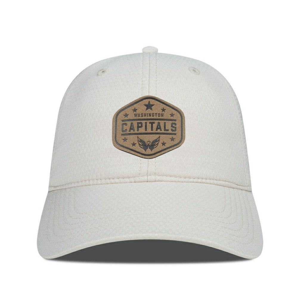 Washington Capitals Men's Levelwear Faux Leather Patch Unstructured Adjustable Hat Sale