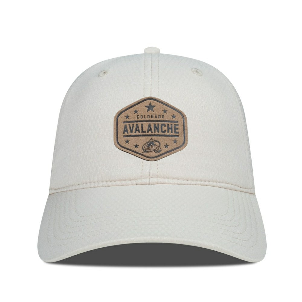 Colorado Avalanche Men's Levelwear Faux Leather Patch Unstructured Adjustable Hat Discount