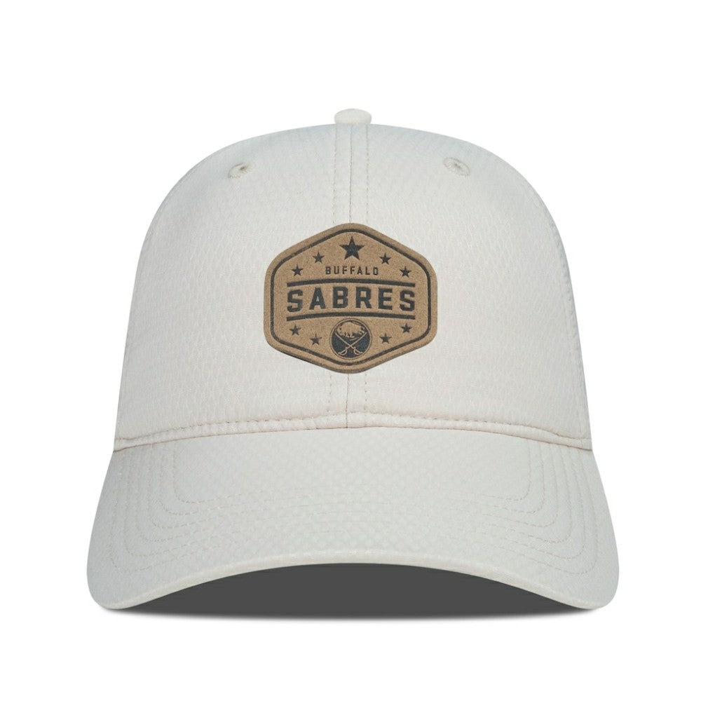 Buffalo Sabres Men's Levelwear Faux Leather Patch Unstructured Adjustable Hat Outlet