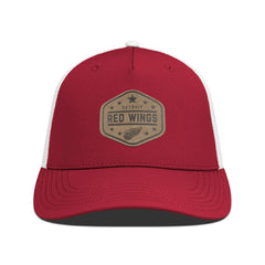 Detroit Red Wings Men's Levelwear Faux Leather Patch Structured Adjustable Hat Sale