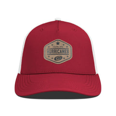Carolina Hurricanes Men's Levelwear Faux Leather Patch Structured Adjustable Hat For Sale
