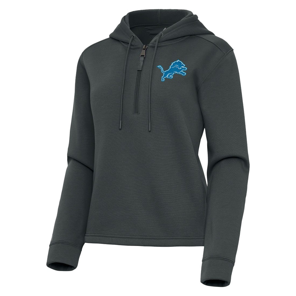 Detroit Lions  Antigua Women's Contemporary Quarter-Zip Hoodie