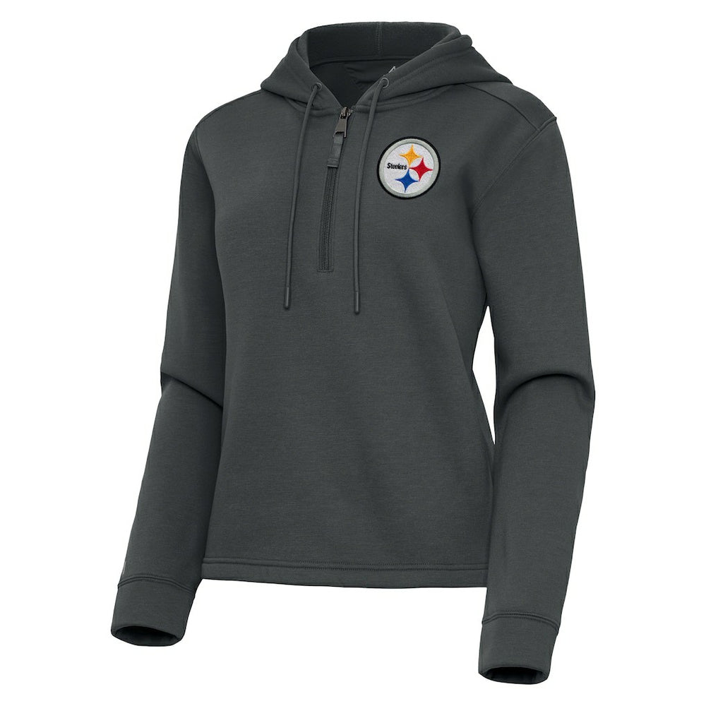 Pittsburgh Steelers  Antigua Women's Contemporary Quarter-Zip Hoodie