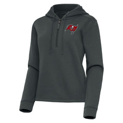 Tampa Bay Buccaneers  Antigua Women's Contemporary Quarter-Zip Hoodie