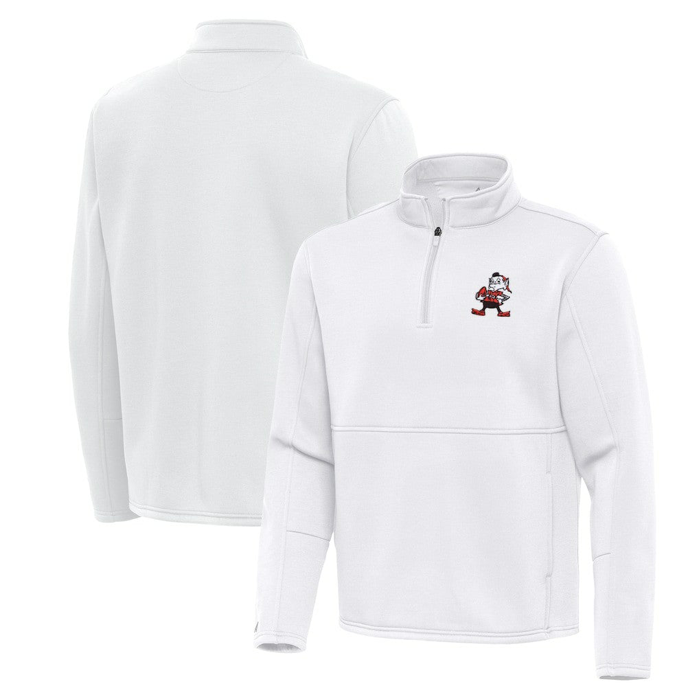 Cleveland Browns  Antigua Twist Quarter-Zip Pullover Jacket