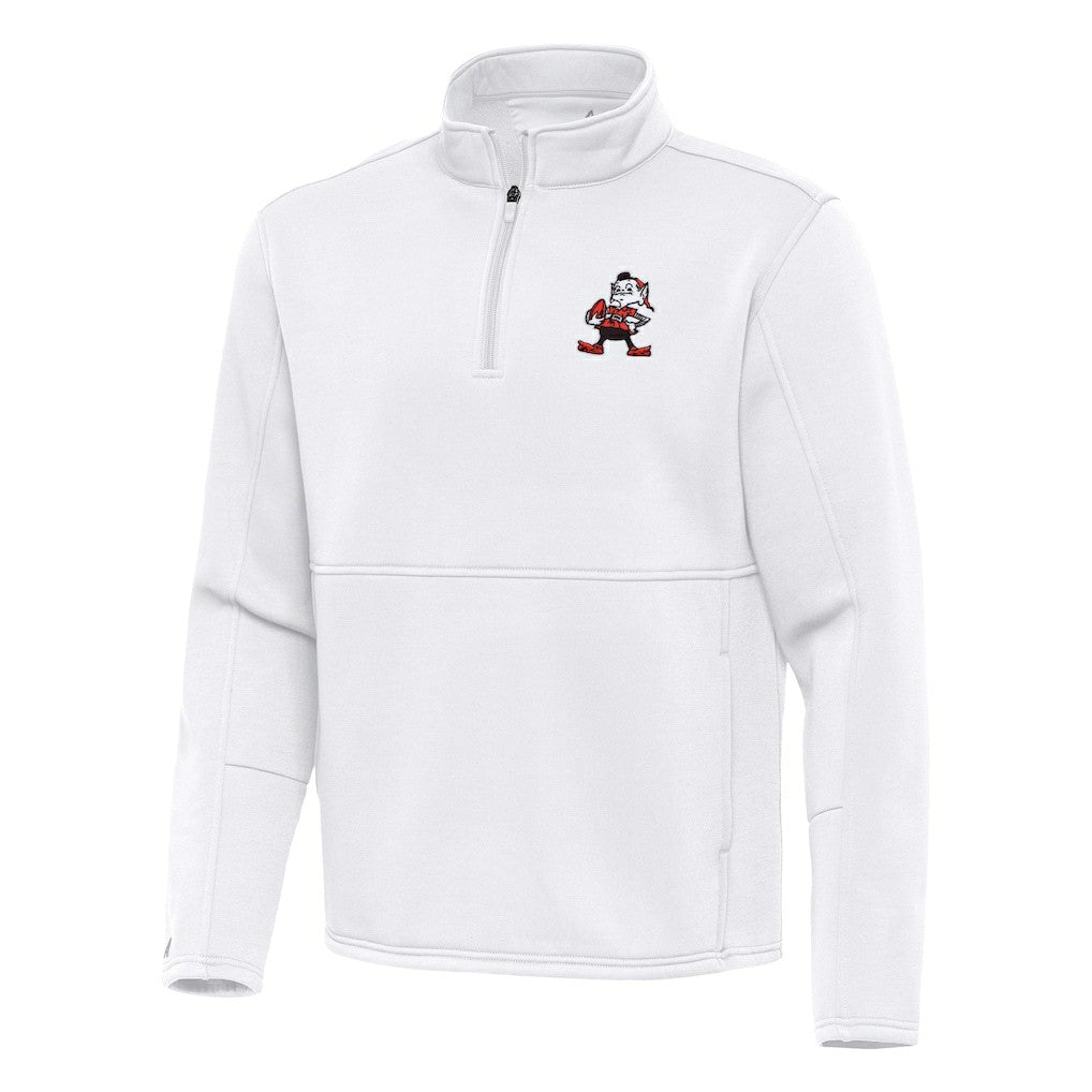 Cleveland Browns  Antigua Twist Quarter-Zip Pullover Jacket